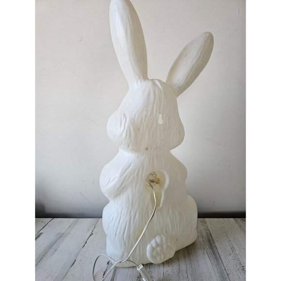 Vintage Sun Hill‎ 28" Easter rabbit bunny egg blow mold lawn spring Easter decor - Picture 3 of 9